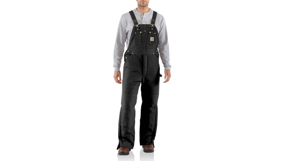 Carhartt Arctic Quilt Lined Duck Bib Overall  for Mens, Black, 40/34 R03-BLK-34-40