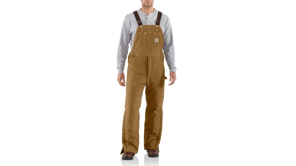 Carhartt Arctic Quilt Lined Duck Bib Overall  for Mens, Carhartt Brown, 48/28 R03-BRN-28-48