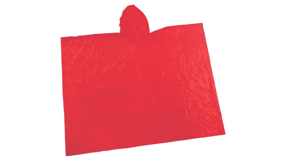 Coleman Emergency Hooded Poncho, One Size, 50.5 in X 40 in 2000016488