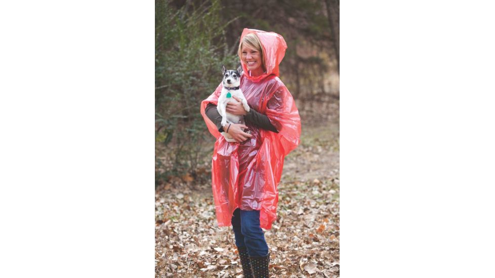 Coleman Emergency Hooded Poncho, One Size, 50.5 in X 40 in 2000016488