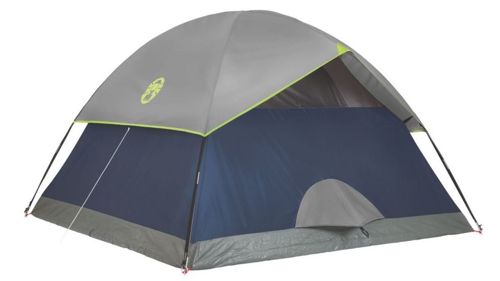 Coleman Sundome 3-Person Tent w/ Rainfly, Navy/Grey, 7x7ft, 2000036414