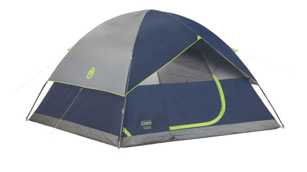 Coleman Sundome 6-Person Tent W/ Rainfly, Navy / Grey, 10 x 10  ft 2000024583