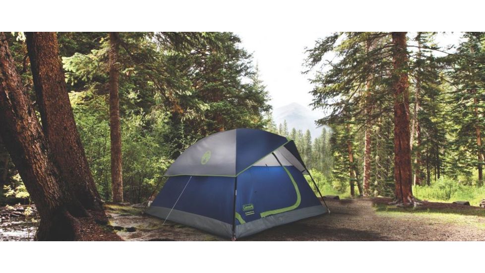 Coleman Sundome 6-Person Tent W/ Rainfly, Navy / Grey, 10 x 10  ft 2000024583