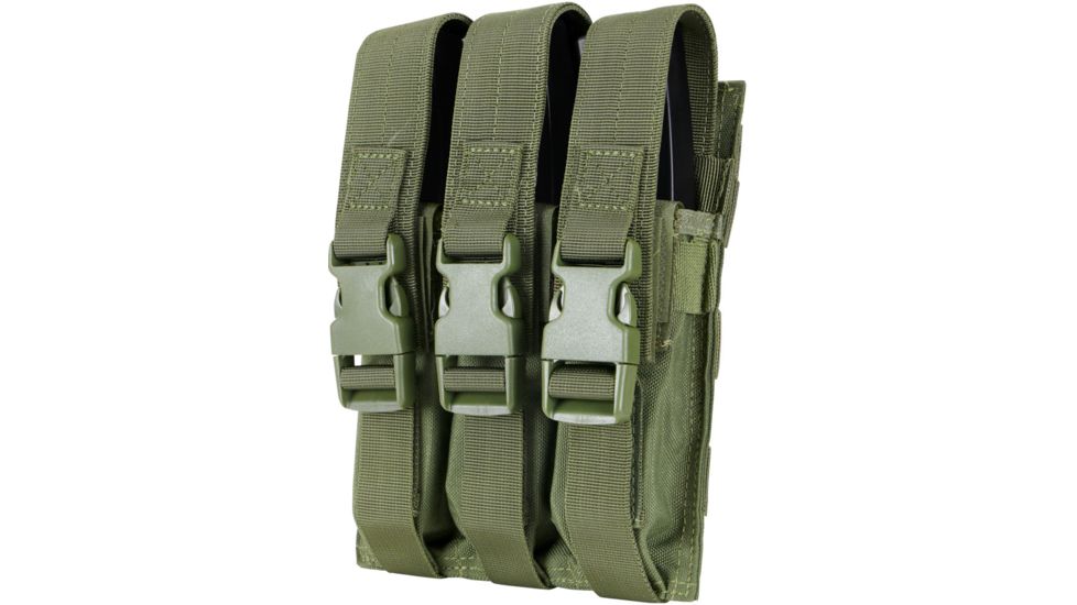 Condor Outdoor Triple MP5 Mag Pouch, Olive Drab, MA37-001