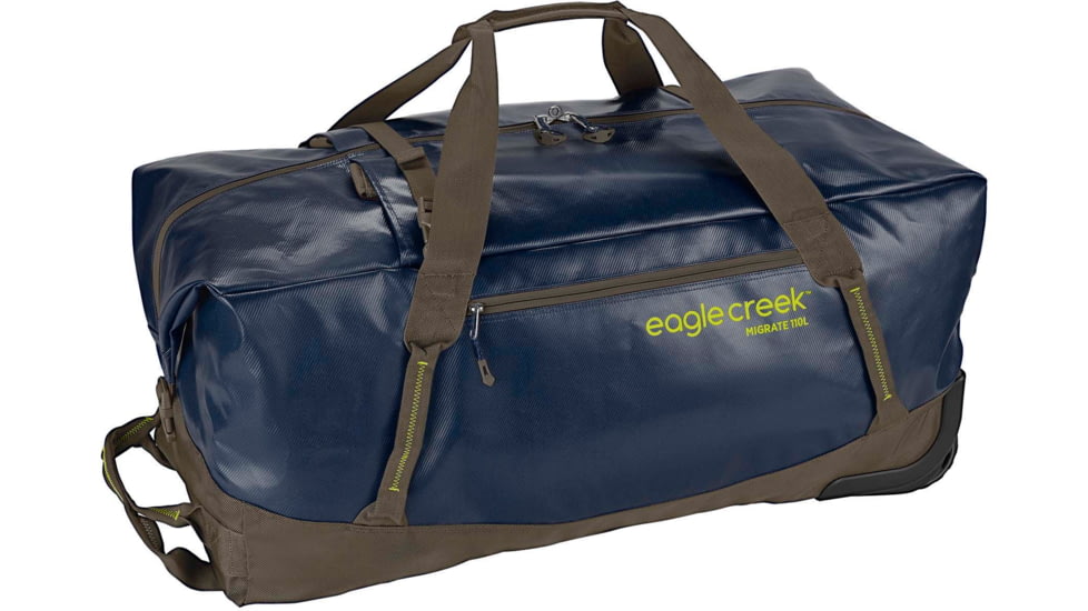 Eagle Creek Migrate Wheeled 110L Duffel Bag, Rush Blue, 110L, EC0A5EKK420