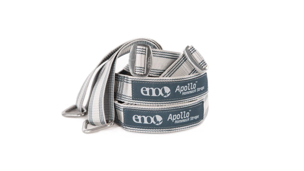 Eno Apollo Hammock Suspension System Straps, Grey/Charcoal, One Size, ASP001