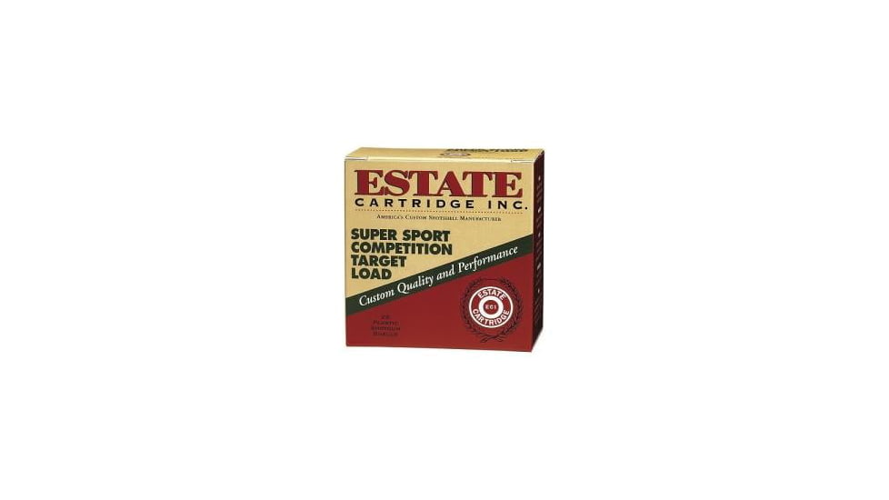 Estate Cartridge 12 Gauge 2-3/4in 2-3/4DE 1oz 8 Shot Size Shotgun Ammunition, 25 Rounds, SS12L1 8