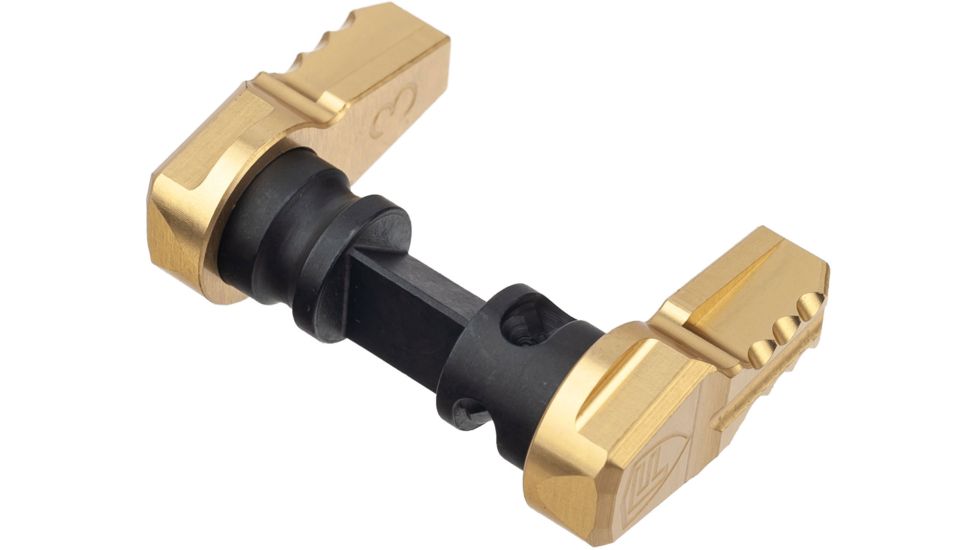 Fortis Manufacturing SS FIFTY AR Safety Selector, 50/90 Degree, 7075-T6 Aluminum, Gold, SS-50-GOLD