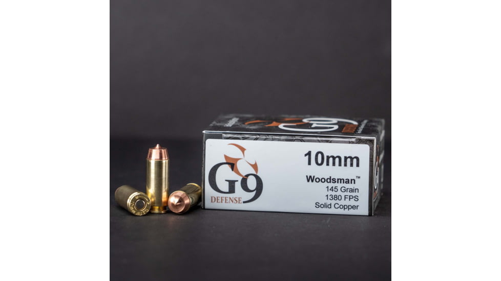 G9 Defense 10mm 145 Grain External Hollow Point Cooper Pistol Ammo, 20 Rounds, 40232258497