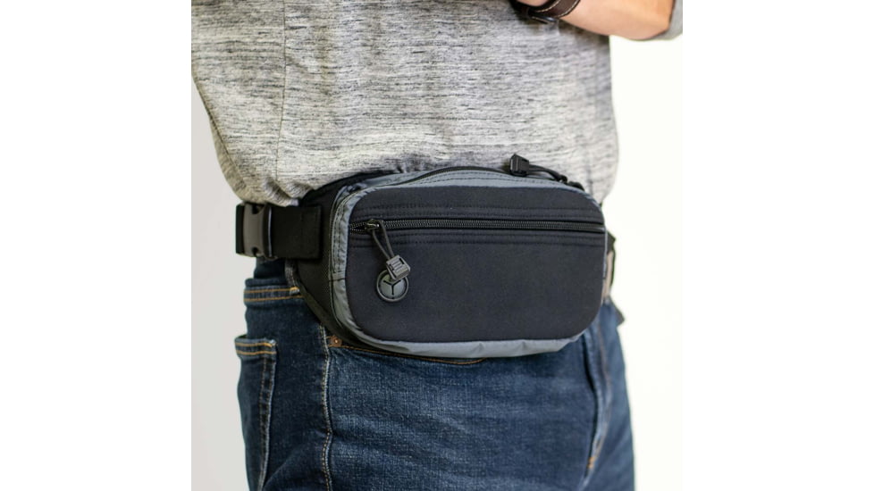 Galco Fastrax Pac Waistpack, Subcompact, Gray/Black, FTPGBS