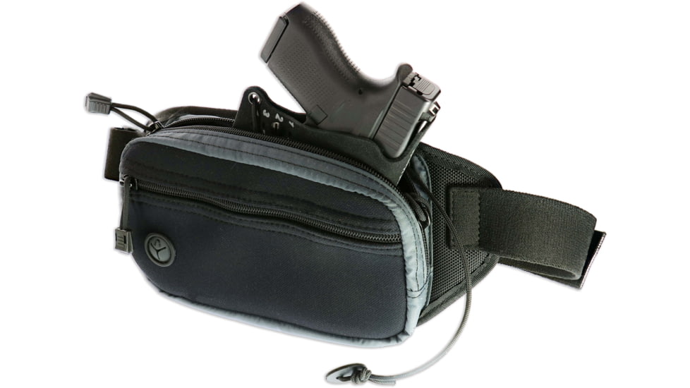 Galco Fastrax Pac Waistpack, Subcompact, Gray/Black, FTPGBS