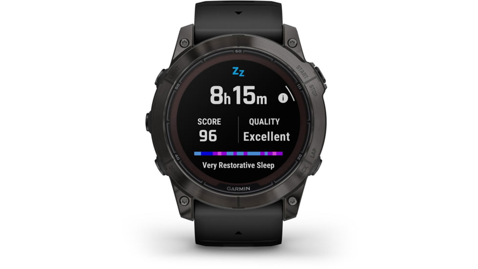 Garmin Fenix 7X Pro Sapphire Solar Edition Carbon Gray DLC Titanium with Black Band Watch, 010-02778-10