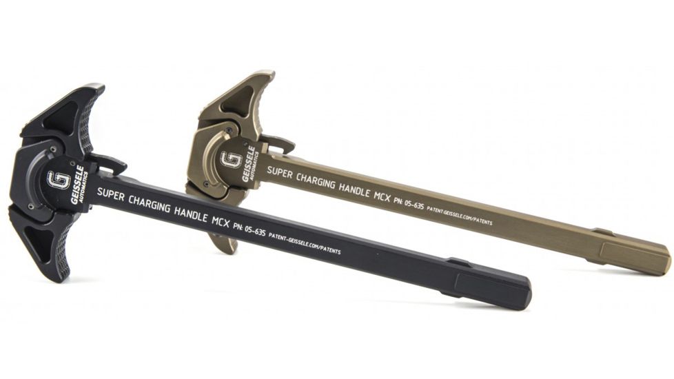 Geissele MCX Super Charging Handle, Black, Desert Dirt Color