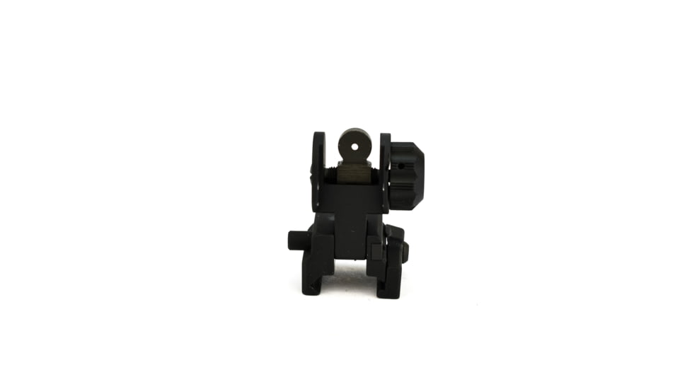 GG&amp;G Spring Actuated A2 Top Mounted Deployable Rear Sight, Black, GGG-1005SA