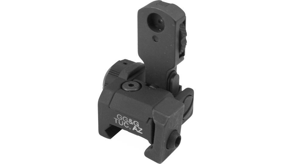 GG&amp;G MAD Top Mounted Deployable Rear Sight, Black, GGG-1006