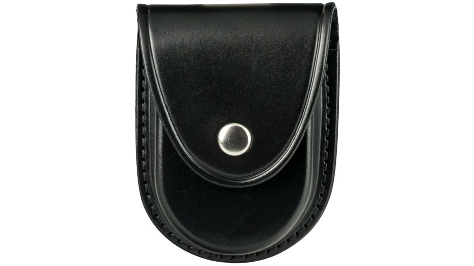 Gould &amp; Goodrich Round Bottom Handcuff Case, Nickel, Black, B580