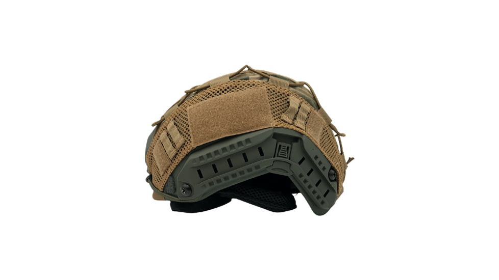 Guard Dog Body Armor FAST Ballistic Helmet, Level IIIA w/ Multicam Helmet Cover, Universal Medium-Large, OD Green, FAST-HELMET-U-G