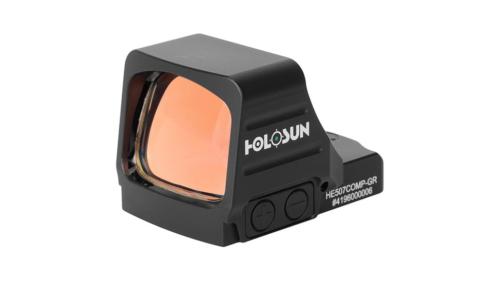 Holosun HE507COMP Open Reflex Optical Sight, 2 MOA Dot, Green CRS Competition Reticle, Black, HE507COMP-GR