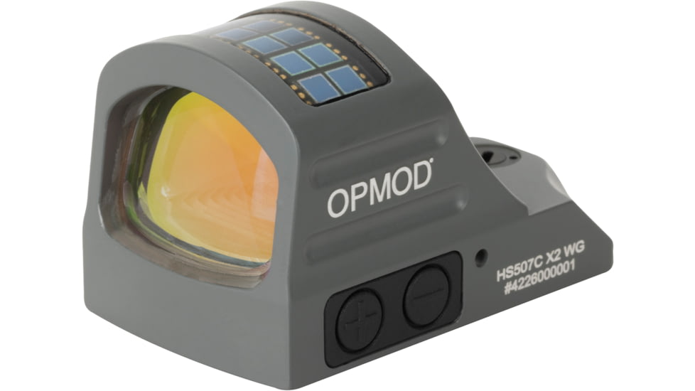 Holosun OPMOD HS507C-X2 Reflex Red Dot Sight, Red 2 MOA Dot and 32 MOA Circle, Wolf Gray, HS507C-X2 WG