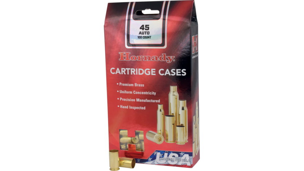 Hornady Handgun Cartridge Cases, Unprimed, 9 mm Luger, 200 Pieces, 8720