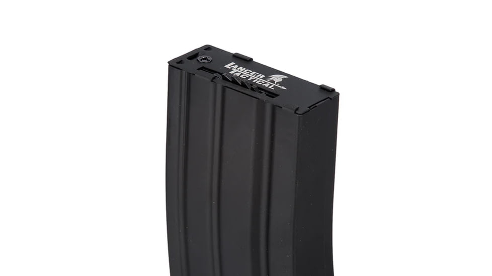 Lancer Tactical Gen 2 Hi-Cap AEG Airsoft Training Metal Magazine, Black, LT-01B-MAG-G2