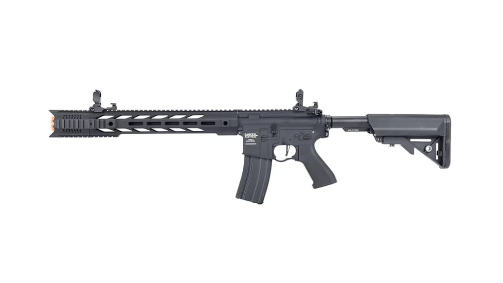 Lancer Tactical Gen 2 ProLine M4 SPR Interceptor Airsoft AEG Rifle, Black, LT-25B-G2-ME