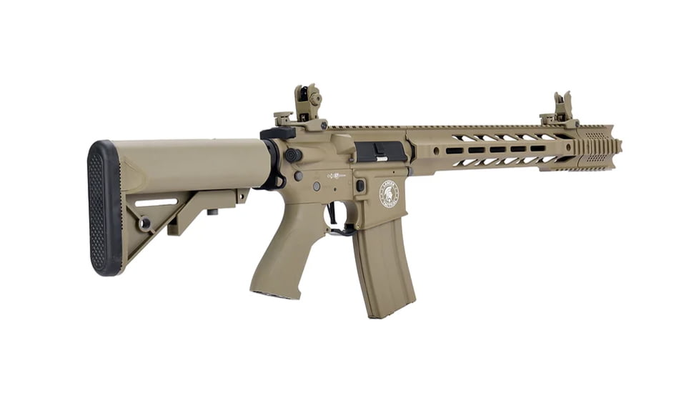 Lancer Tactical Gen 2 ProLine M4 SPR Interceptor Airsoft AEG Rifle, Tan, LT-25T-G2-ME