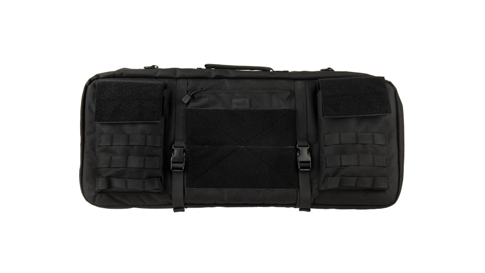 Lancer Tactical Nylon 3-Way Carry 29in Double Rifle Gun Bag, Black, CA-288BN