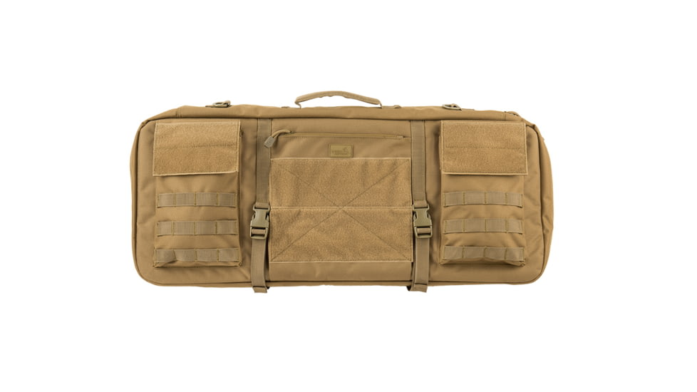 Lancer Tactical Nylon 3-Way Carry 29in Double Rifle Gun Bag, Khaki, CA-288KN