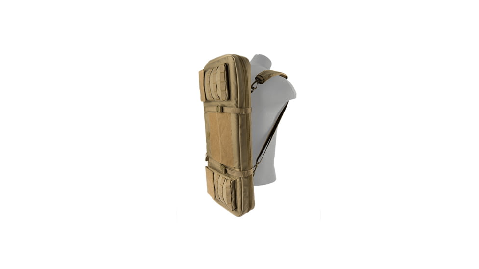 Lancer Tactical Nylon 3-Way Carry 29in Double Rifle Gun Bag, Tan, CA-288TN