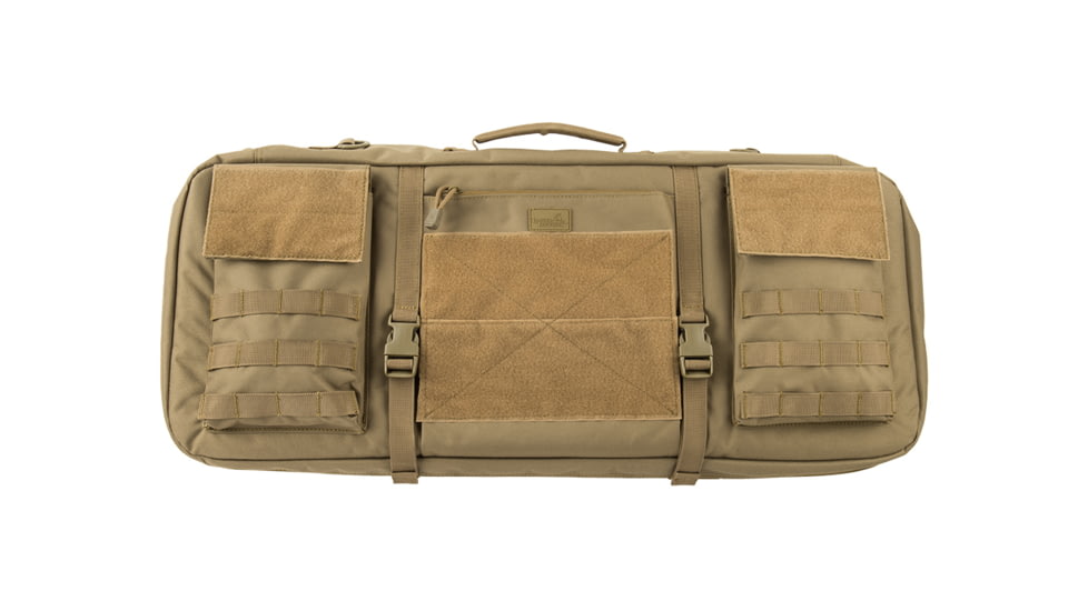 Lancer Tactical Nylon 3-Way Carry 29in Double Rifle Gun Bag, Tan, CA-288TN