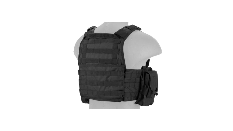 Lancer Tactical Tactical Assault Plate Carrier Vest, Black, CA-305BN