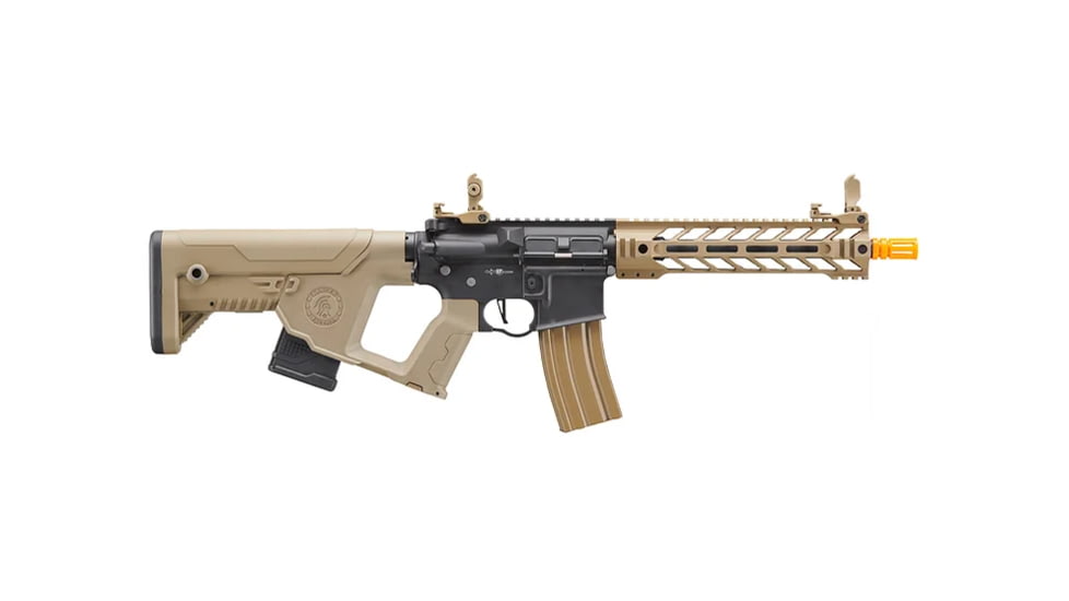 Lancer Tactical Two-Tone Enforcer Battle Hawk Airsoft AEG w/ Alpha Stock, Black/Tan, LT-34XB10-G2-ME