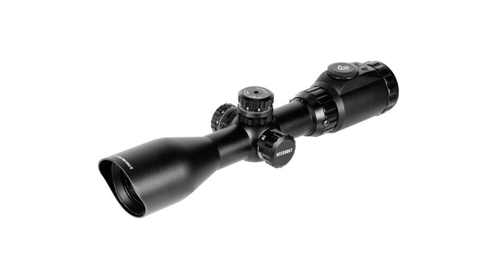 Leapers 2-7x44 30mm Long Eye Relief Scout Rifle Scope w/Glass IE Mil-Dot MaxStrength QD Rings, SCP3-274LAOIEW