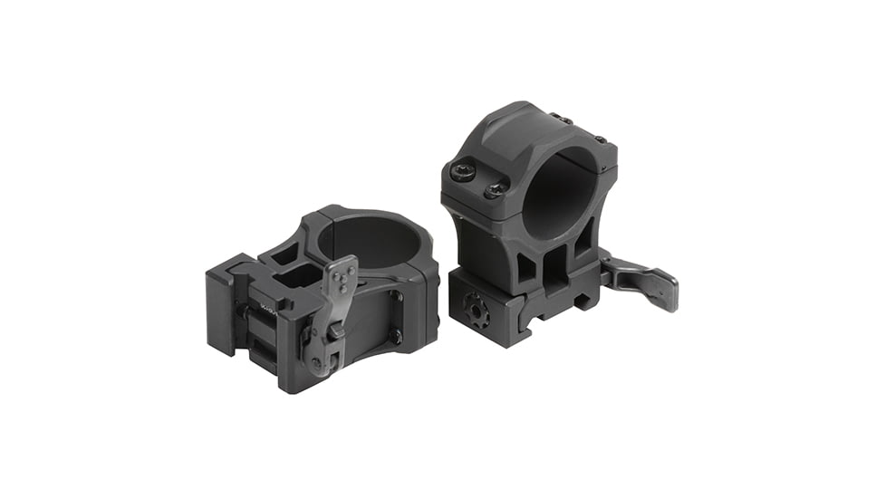 Leapers UTG ACCU-SYNC QR Scope Rings, 1in, High Profile, Picatinny, Black, AQR120