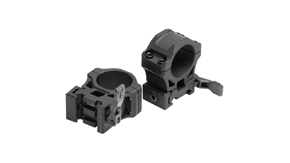 Leapers UTG ACCU-SYNC QR Scope Rings, 1in, Medium Profile, Picatinny, Black, AQR115