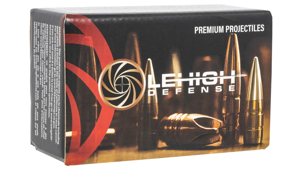 Lehigh Defense Wide Flat Nose .429 Caliber 265 Grain Centerfire Pistol Bullets, 50 Rounds, 04429265SP