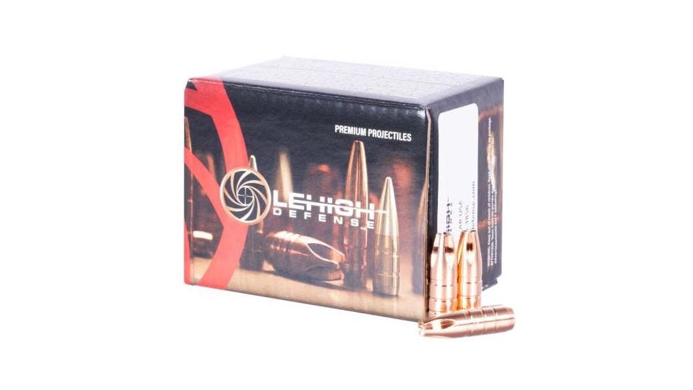 Lehigh Defense Rifle Bullets, .308 Caliber, 147 Grain, Xtreme Penetrator, 50 Bullets, 07308147SP-308CAL