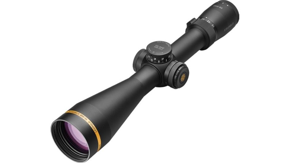 Leupold VX-5HD 3-15x56mm Rifle Scope, 30 mm Tube, Second Focal Plane, Black, Matte, Red FireDot 4 Fine Reticle, Mil Rad Adjustment, 175834