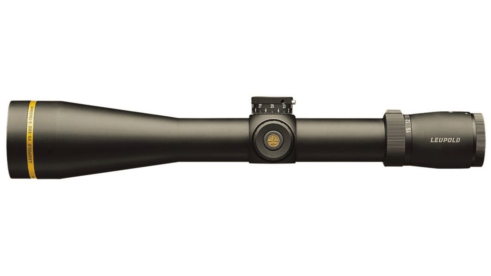 Leupold VX-5HD 3-15x56mm Rifle Scope, 30 mm Tube, Second Focal Plane, Black, Matte, Red FireDot Duplex Reticle, MOA Adjustment, 171390