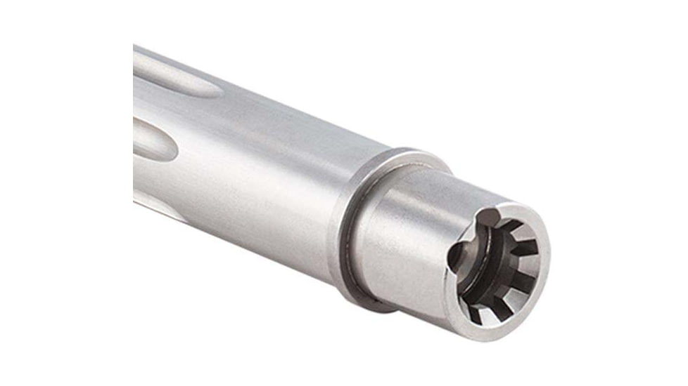 Luth-AR .223 Rem Fluted Threaded Bull Barrel, 16 in, Carbine, 1-9 Twist, 1/2 x 28, Silver, BL-B16FT