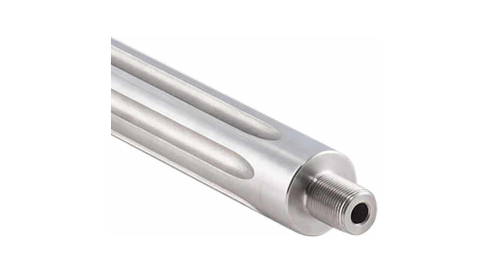 Luth-AR .223 Rem Fluted Threaded Bull Barrel, 16 in, Carbine, 1-9 Twist, 1/2 x 28, Silver, BL-B16FT