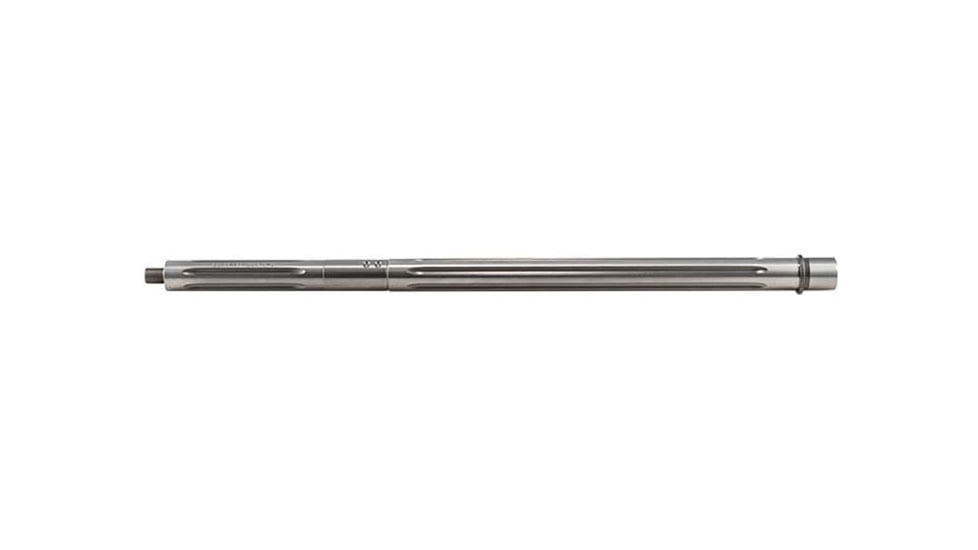 Luth-AR .223 Rem Fluted Threaded Bull Barrel, 20 in, Rifle, 1-9 Twist, 1/2 x 28, Silver, BL-B20FT