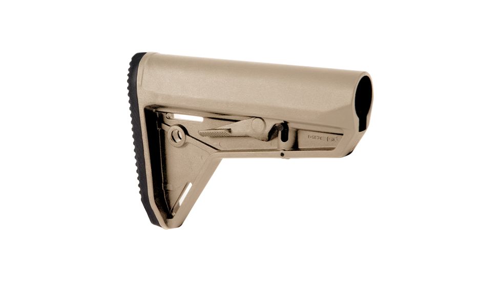 Magpul Industries MOE Slim Line Carbine Stock, Fits AR-15/M4, Mil-Spec, Flat Dark Earth MPIMAG347-FDE