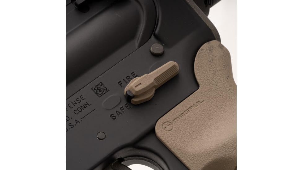 Magpul Industries ESK Safety Selector, Polymer/Steel, Ambi 60/90 Degree Opti, FDE, MAG1254-FDE