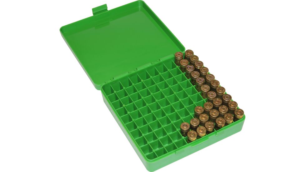 MTM 100 Round 45ACP/10MM Green Pistol Ammo Box P1004510