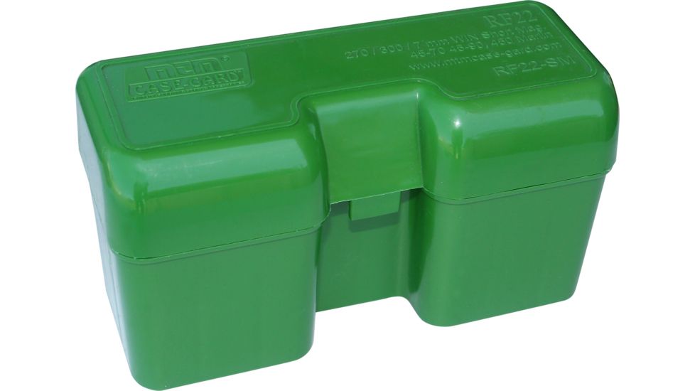 MTM Flip-top Ammo Box .270 to .300 WSM &amp; .45-70 Green