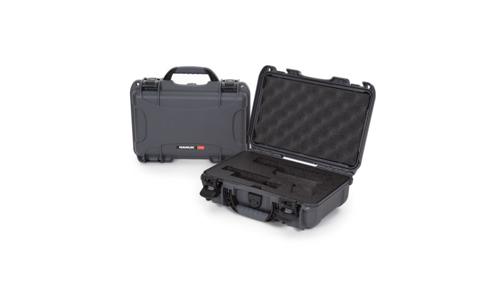 Nanuk 909 Case with Foam for Glock, 12.64in, Graphite, Small, 909S-080GP-0J0-17333