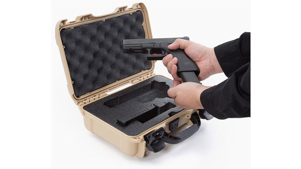 Nanuk 909 Case with Foam for Glock, 12.64in, Tan, Small, 909S-080TN-0J0-17333