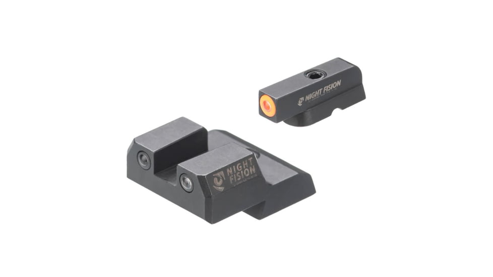 Night Fision Night Sight Set, CZ 75/85, Orange Front, Black, CZU-079-003-OGZG